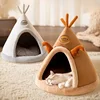 Dog Nest Warm Dog Bed Four Seasons Universal House Type Triangle Tent Closed Cat Nest Dog House Cat Mat Dog Mattress  Cat Bed 4