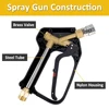 Replacement High Pressure Short Washer Gun ST-2300.Power Washer Trigger Spray Gun with 1/4" Quick Connector Max 310 Bar 4500 PSI 4