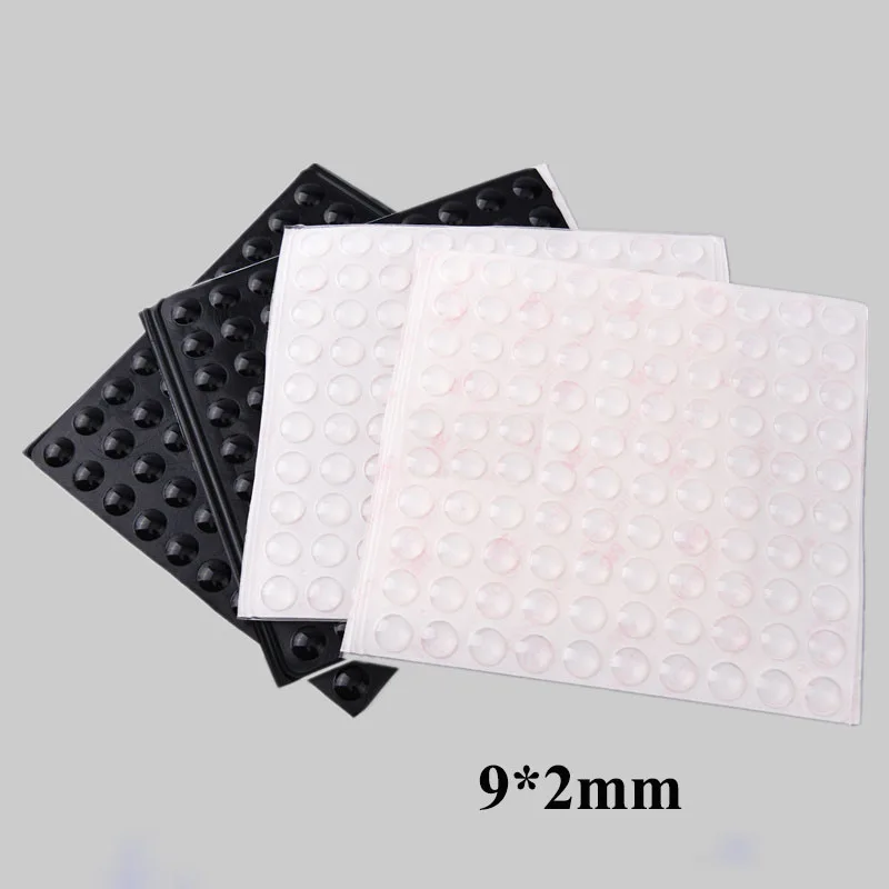 

200Pcs 9x2MM Protective Silicone Rubber Feet Pads Cabinet Laptop Bumpers Door Stops Furniture ProtectorShock Absorber