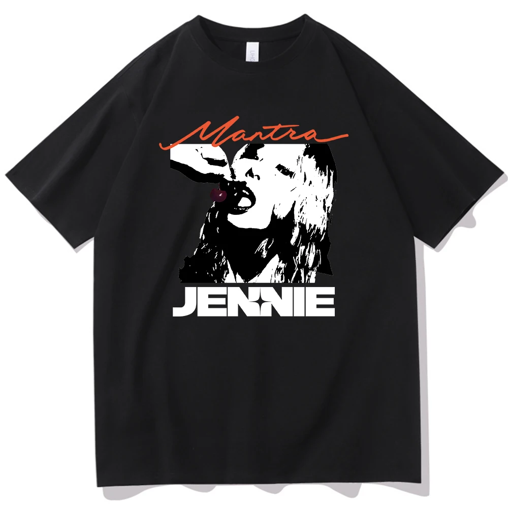 アイドル Mantra Oversized T-shirt (Black) jennie JENNIE - T