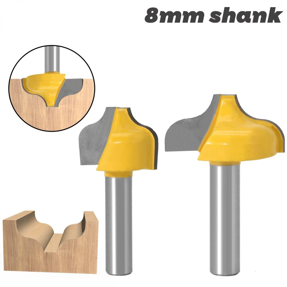 

8mm Shank SchaftOgee Slotting knife Nut Milling Cutter Carving Router Bits for Wood Tool Woodworking