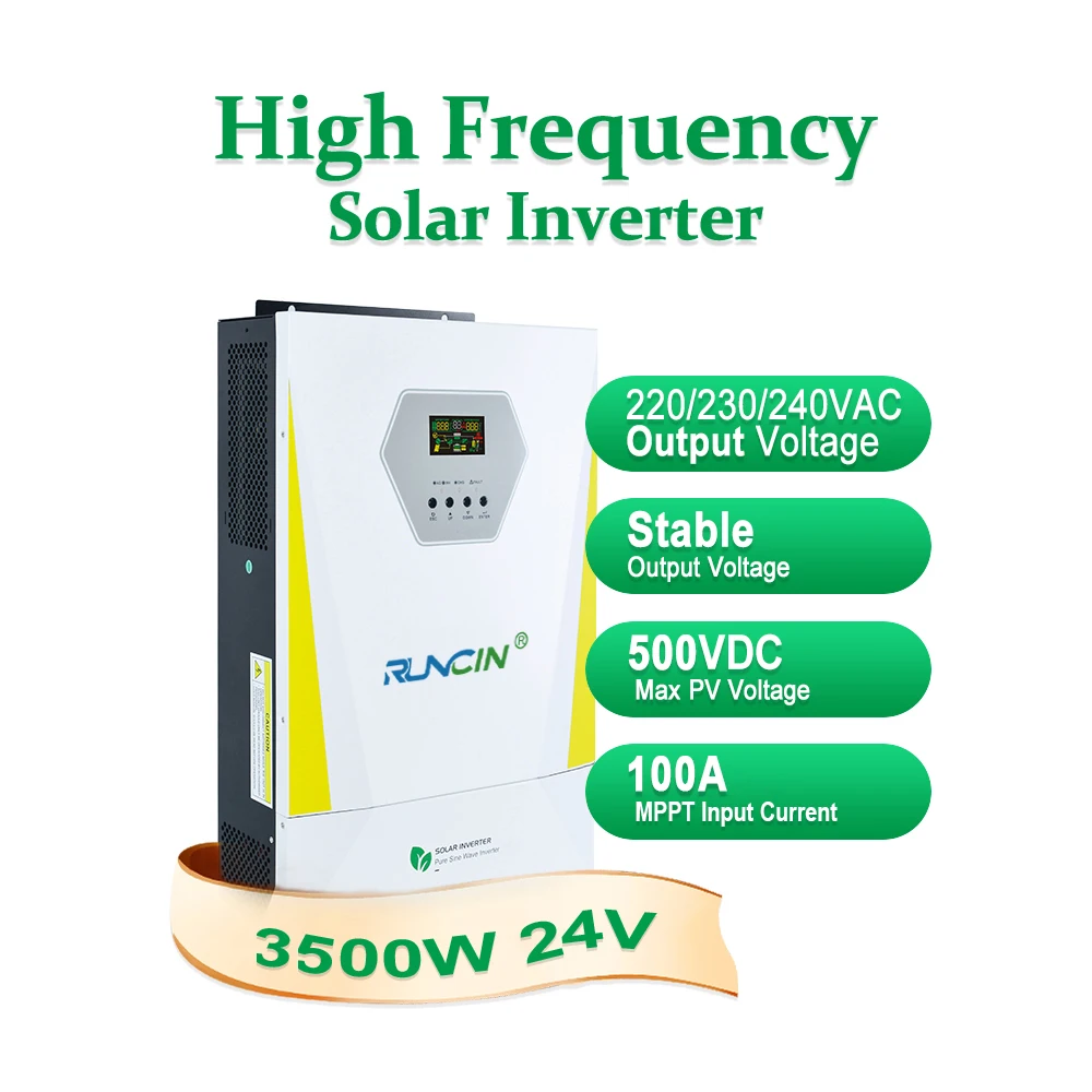 3500W 24V Wifi Easun Inverter Solare Ibrido 500Vdc Off-Grid Mppt 100A Caricabatterie Con Wifi