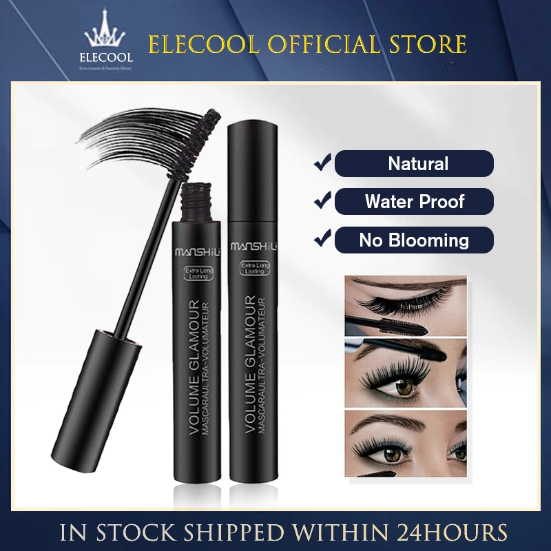 

Lengthening Volume Beautiful Waterproof Smudge-proof Silk Fiber Makeup Eyelash Extensions Curling Eyelashes Intense Mascara Long