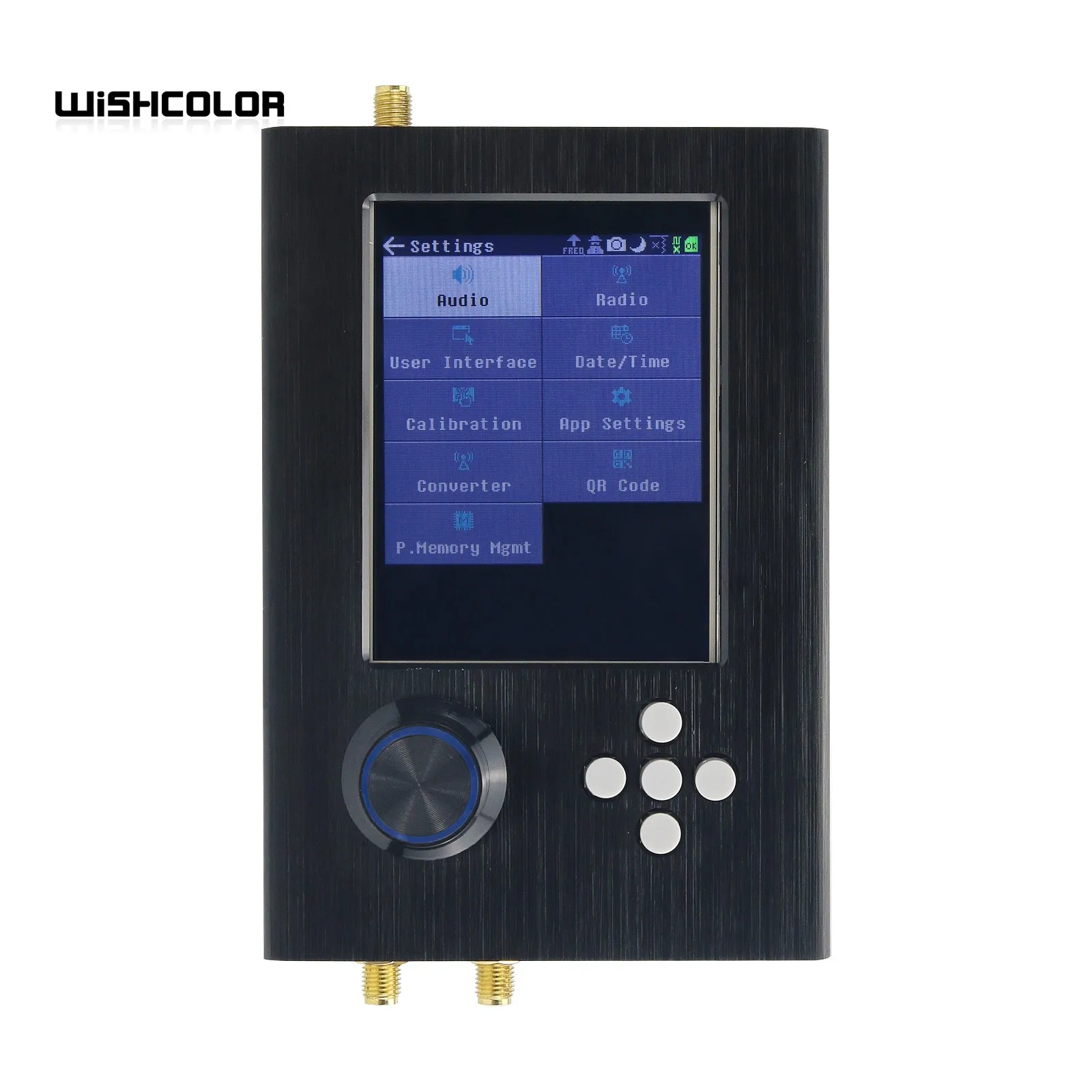 1MHz-6GHz HackRF One R9 V2.0.0 Upgraded PortaPack H2 3.2" LCD 0.5ppm TXCO SDR Raido Optional Plastic Metal Shell Antenna portable sdr radio