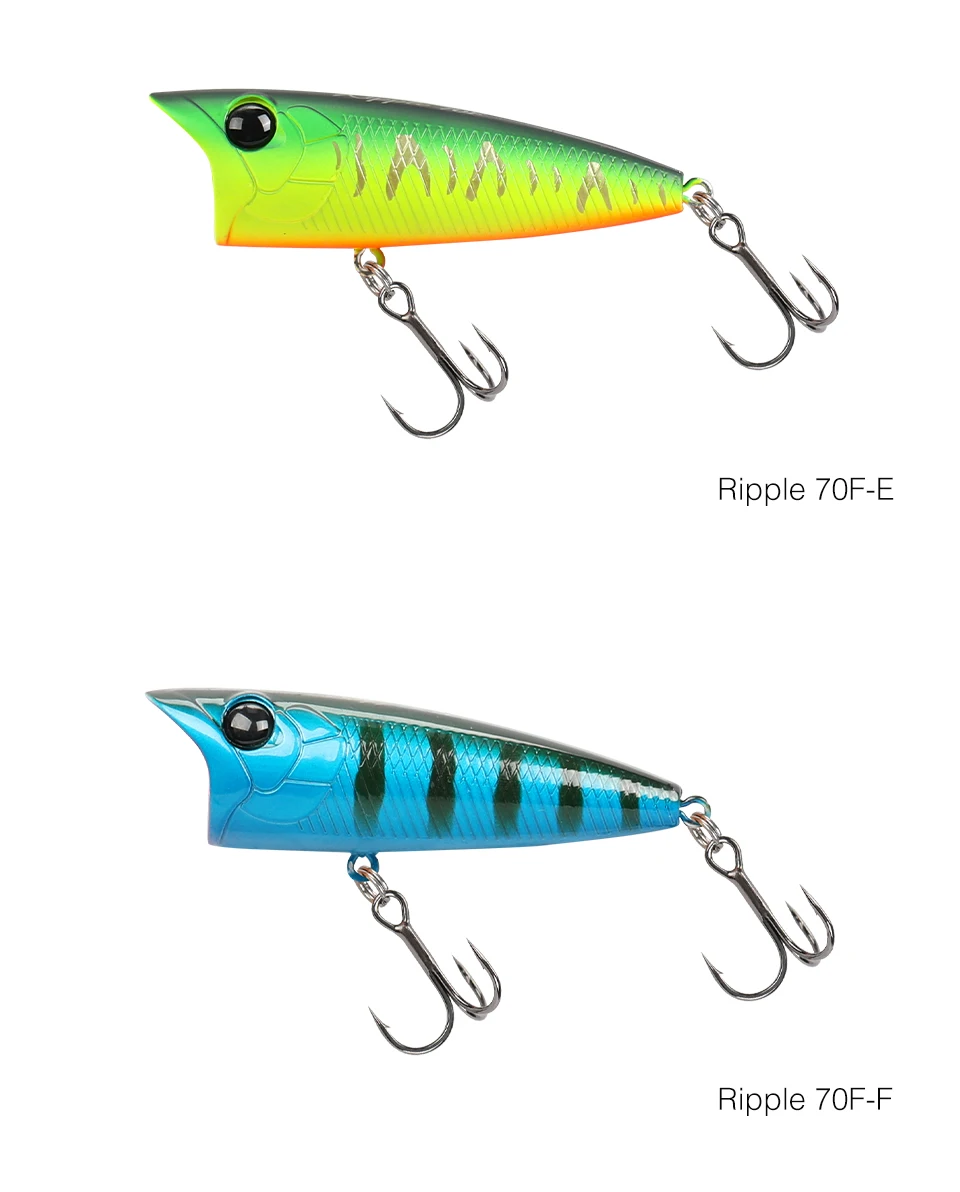 TSURINOYA Popper Angeln Locken WELLIGKEIT 70F 70mm 12g Topwater Harten Köder Für Bass Hecht Lange Casting Schwimm Wobble oberfläche Modell – Detail 16