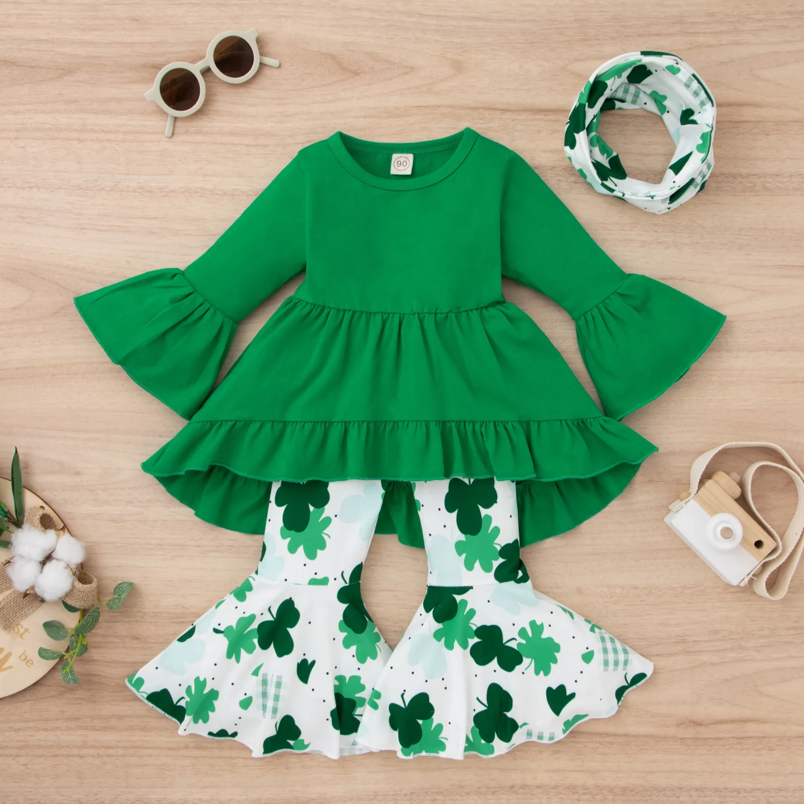 Toddler Girl St. Patrick’s Outfit Set 4