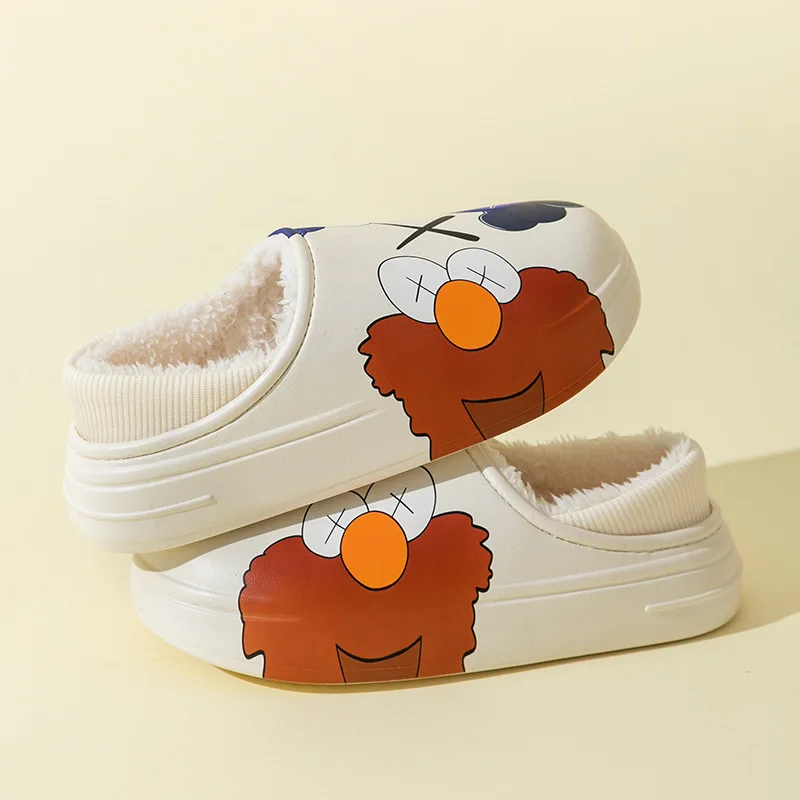 

Men Winter Slippers House Slippers New Plush Warm Waterproof Eva Home Shoes Mens Soft Comfortable Non Slip Cotton Shoes IndoorCa