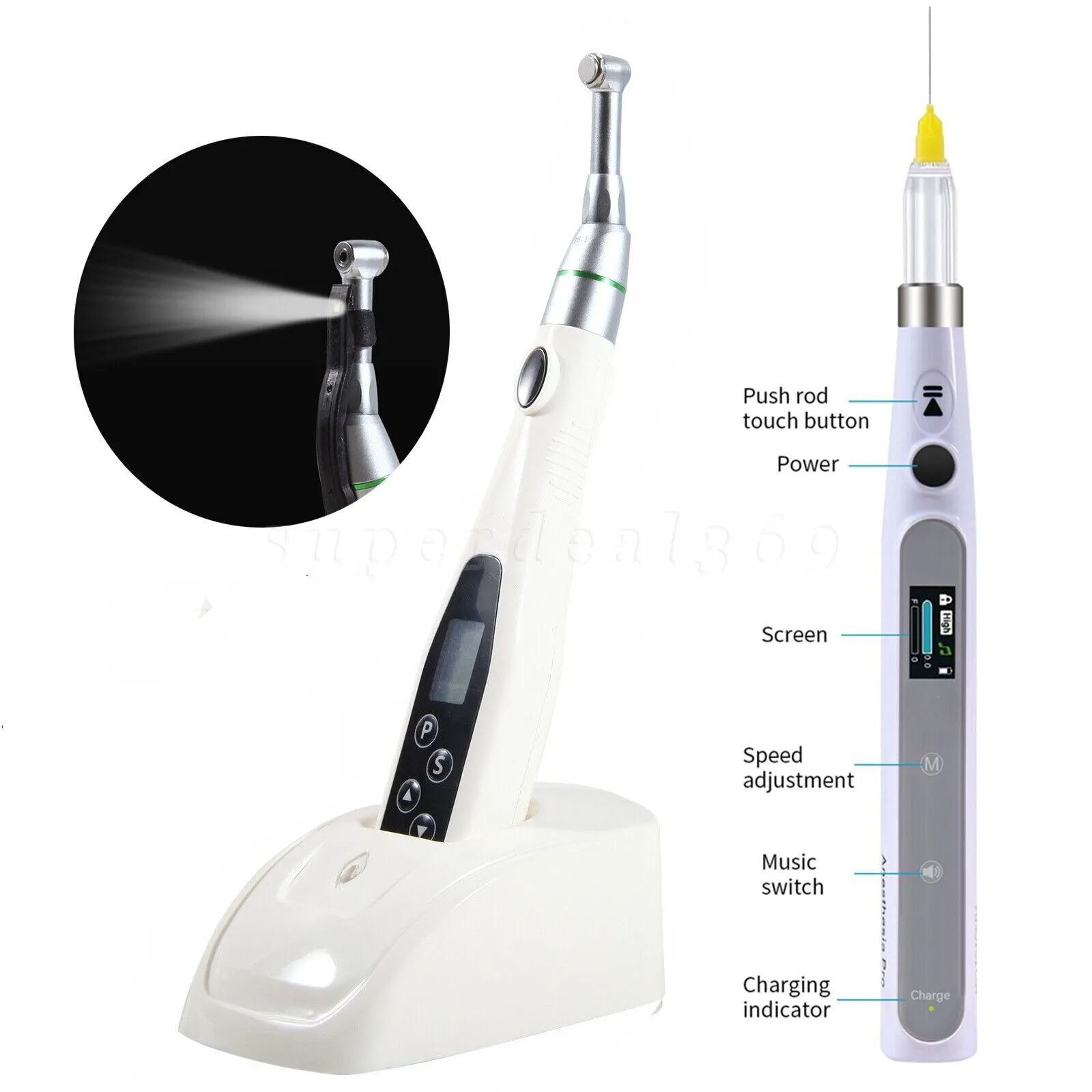 

Беспроводной эндоскопический мотор для измерения роста корневых каналов и анестезии