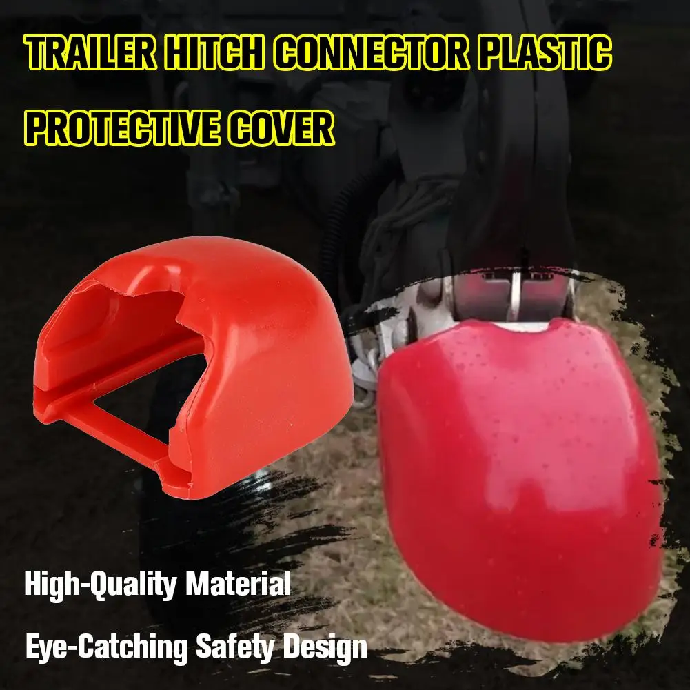 Para remolque RV modificación conector cubierta de bola tapa protectora tapa roja de plástico piezas accesorios para car