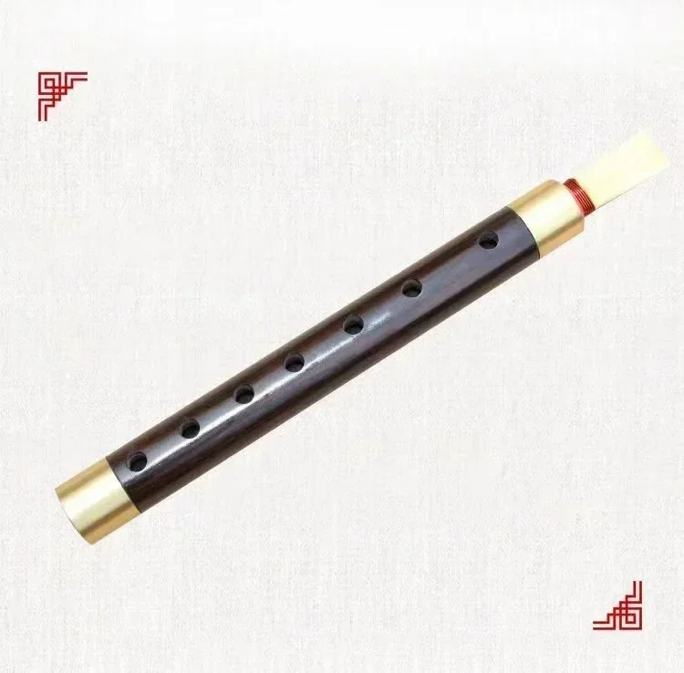 Guanzi-Chinese Woodwind National Musical Instrument Ebony Pipe Flute Easy To Learn with Accessories
