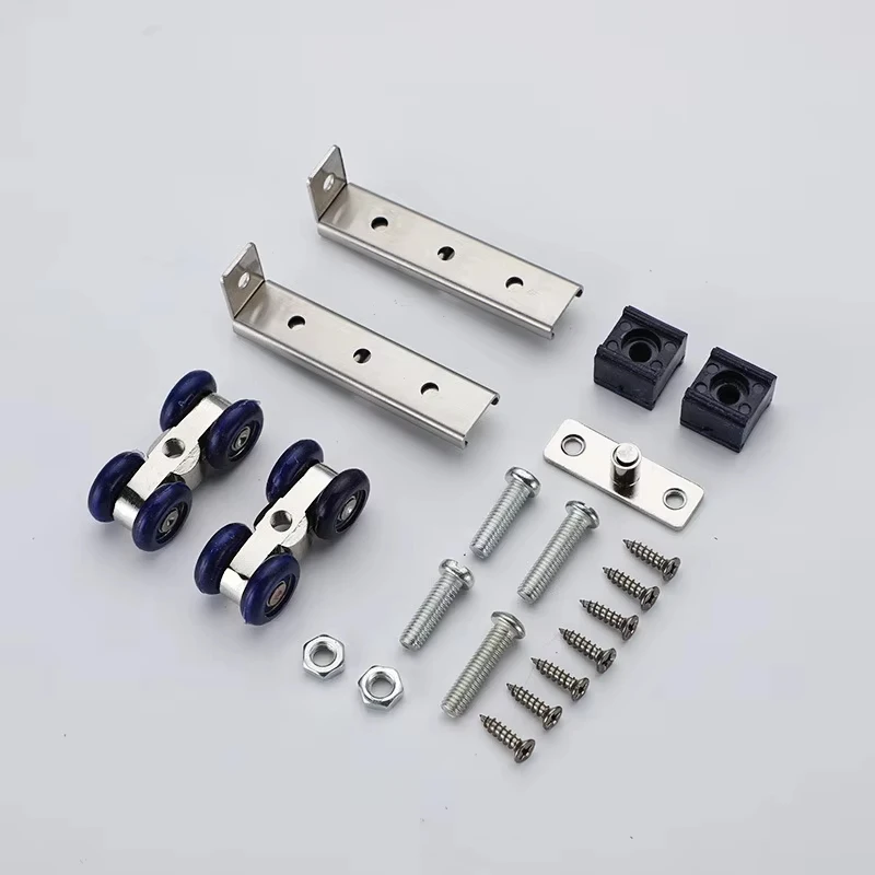 2pcs Set 4-Wheel Sliding Door Roller Hardware for Rail Track