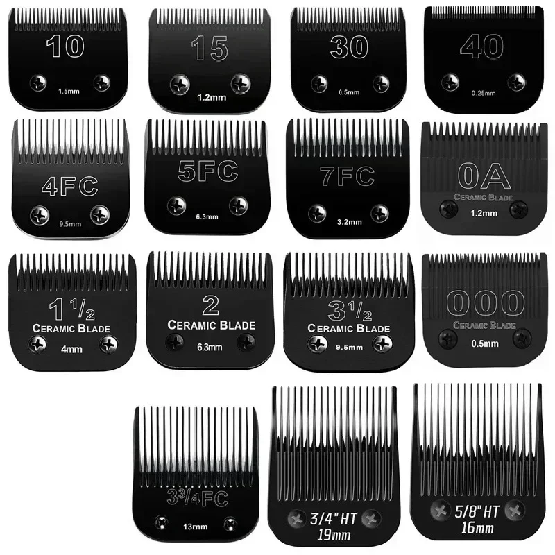 Black Detachable Pet Dog Cat Grooming Clipper Blade Compatible with Most Andis,Oster A5,Wahl KM10 Series Animals Clippers pet grooming clipper,barber hair clipper blade