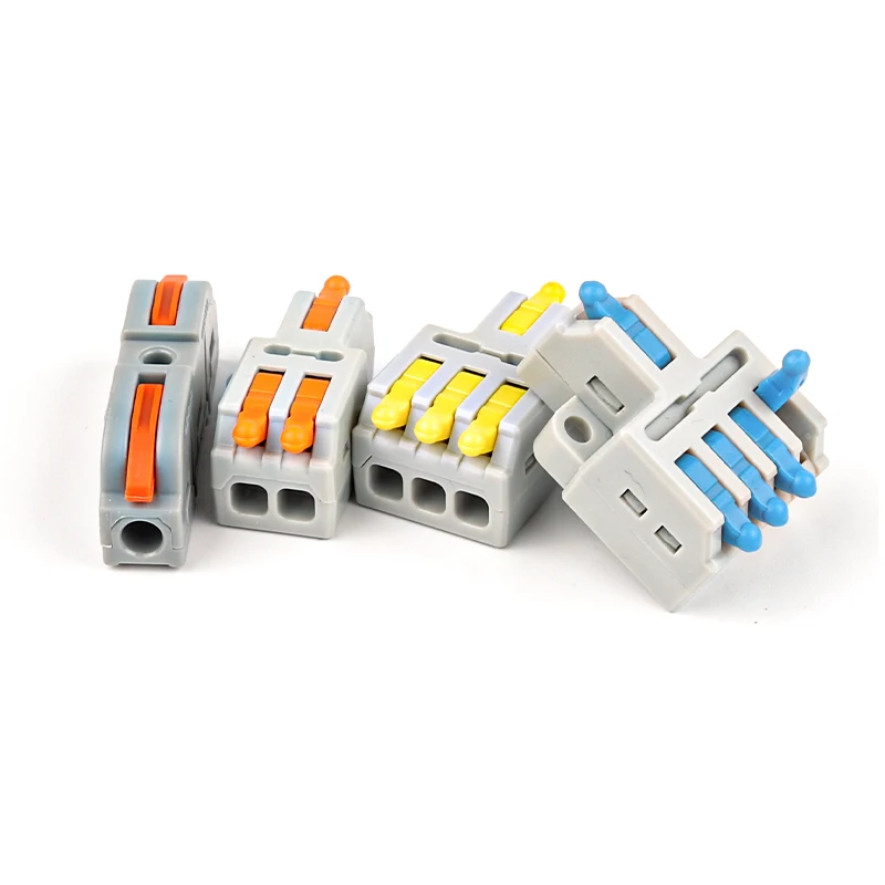 

Mini Fast Universal Wire Connector Easy Quick Wiring Conductor Connector Compact Splicing Push-in Terminal Home junction box