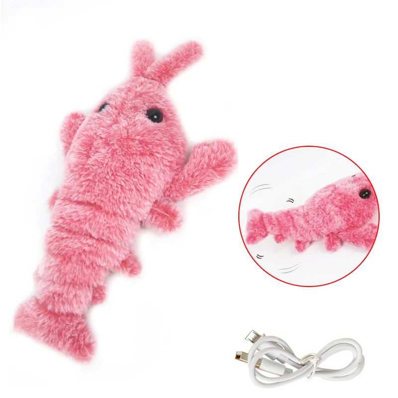 Electric Jumping Cat toy Shrimp Moving Simulation Lobster Electronic