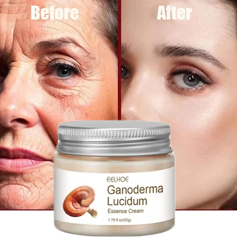 50G Ganoderma Wrinkle Remover Facial Cream Instant Firming Lift Anti-Aging Cream Fade Fine Line Whitening Moisturizing Skin Care