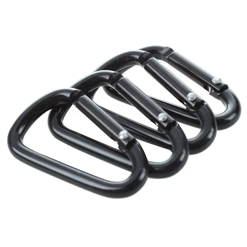 D Shaped Aluminum Alloy Carabiner Hook Keychain Climbing Equipment Karabiner Mosqueton climbing carabiner