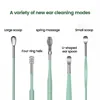 New 6Pcs/set Ear Cleaner Wax Pickers Earpick Wax Remover Curette Ear Pick Cleaner Kit Spoon Care Ear Clean Tools Stainless Steel 2