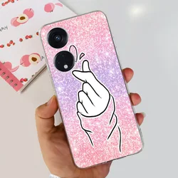 Fashion Flower Transparent TPU Soft Phone Case - Enhanced Design Cover for Reno 8T 4G 6.43 inch (Case-c65)