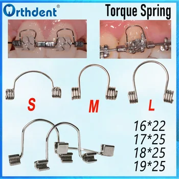 10Pcs Dental Anterior Teeth Torque Springs Orthodontic Rectangular Stainless Steel Auxiliar Spring for Arch Wire Dentistry Tools 1