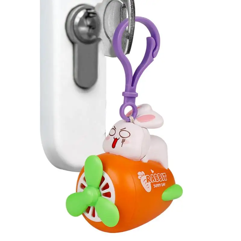 Cute Rabbit Airplane Keychain Cartoon Rabbit Head Keychains Cute Animal Bag Car KeyRing For Luxury Women Bag Men Car Key Ring