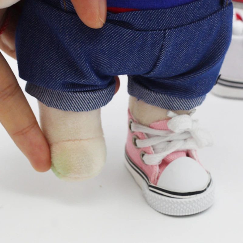 New 1/6 BJD Doll Shoes Handmade 5 CM Shoes for Dolls Mini Canvas Shoelace Doll Play House Dress Up Accessories Children Toy Gift 5