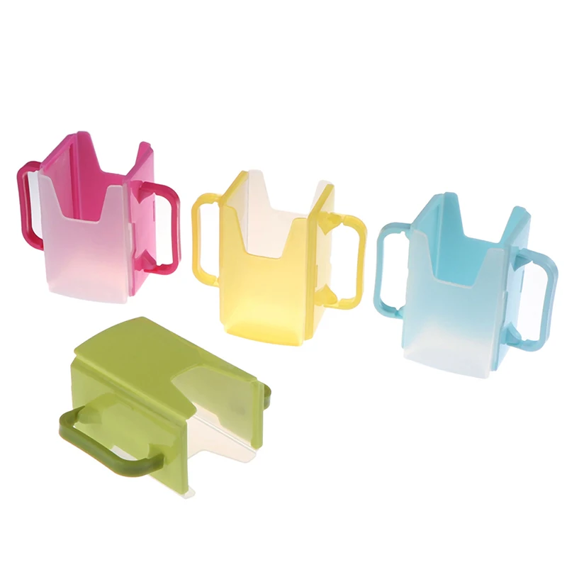 Infant-Anti-Spill-Cup-Holder-Bottle-Cup-Milk-Holder-Adjustable-Safety-Plastic-Baby-Toddler-Juice-Box.jpg Csecsemőellenes Pilygátló Kupa Tartó Palack Csésze Tejtartó Állítható Biztonsági Műanyag Baba Kisgyermek Lé Doboz Ivás - Image 5