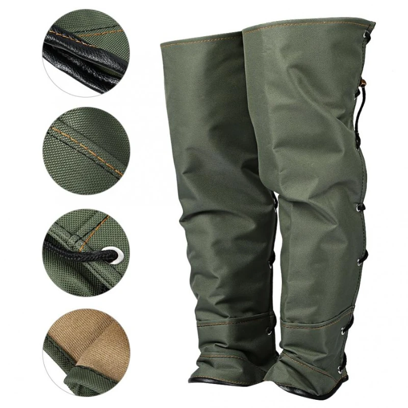 

Leg Protection Double Sailcloth Anti-Bite Guard Kneepads Gaiter Leg Cover for Outdoor Activities Hiking Camping Hunting
