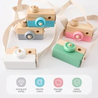 Wooden Camera Baby Toys Montessori Building Block Pendant for Children Fashion Camera DIY Presents Education game Nursing Gift 4
