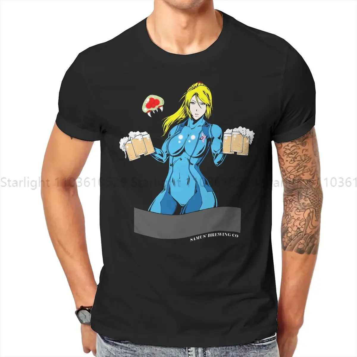 Maglietta Samus Brewing Co Per Uomo Maglietta Stile Abbigliamento Super Metroid Morbida