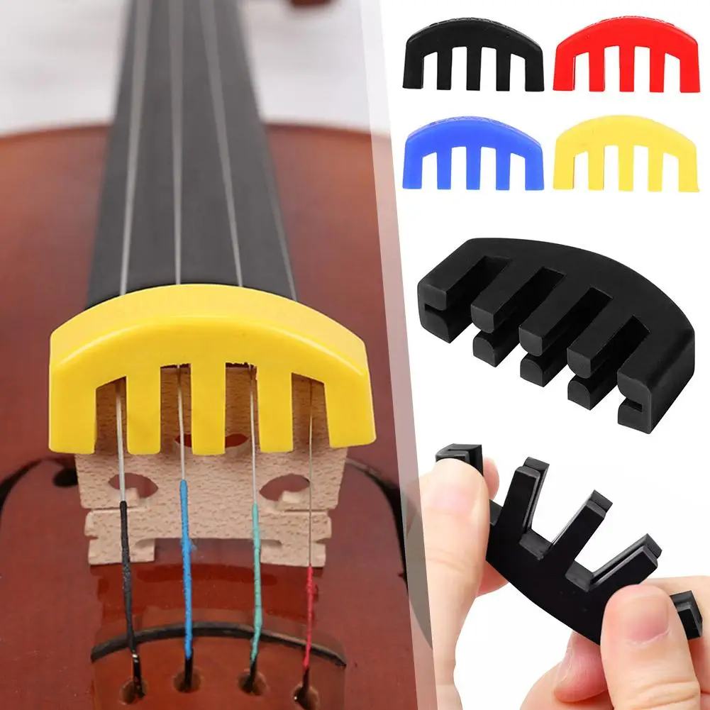 MECCANIXITY Metal Violin Mute 3 Prong Practice Violin