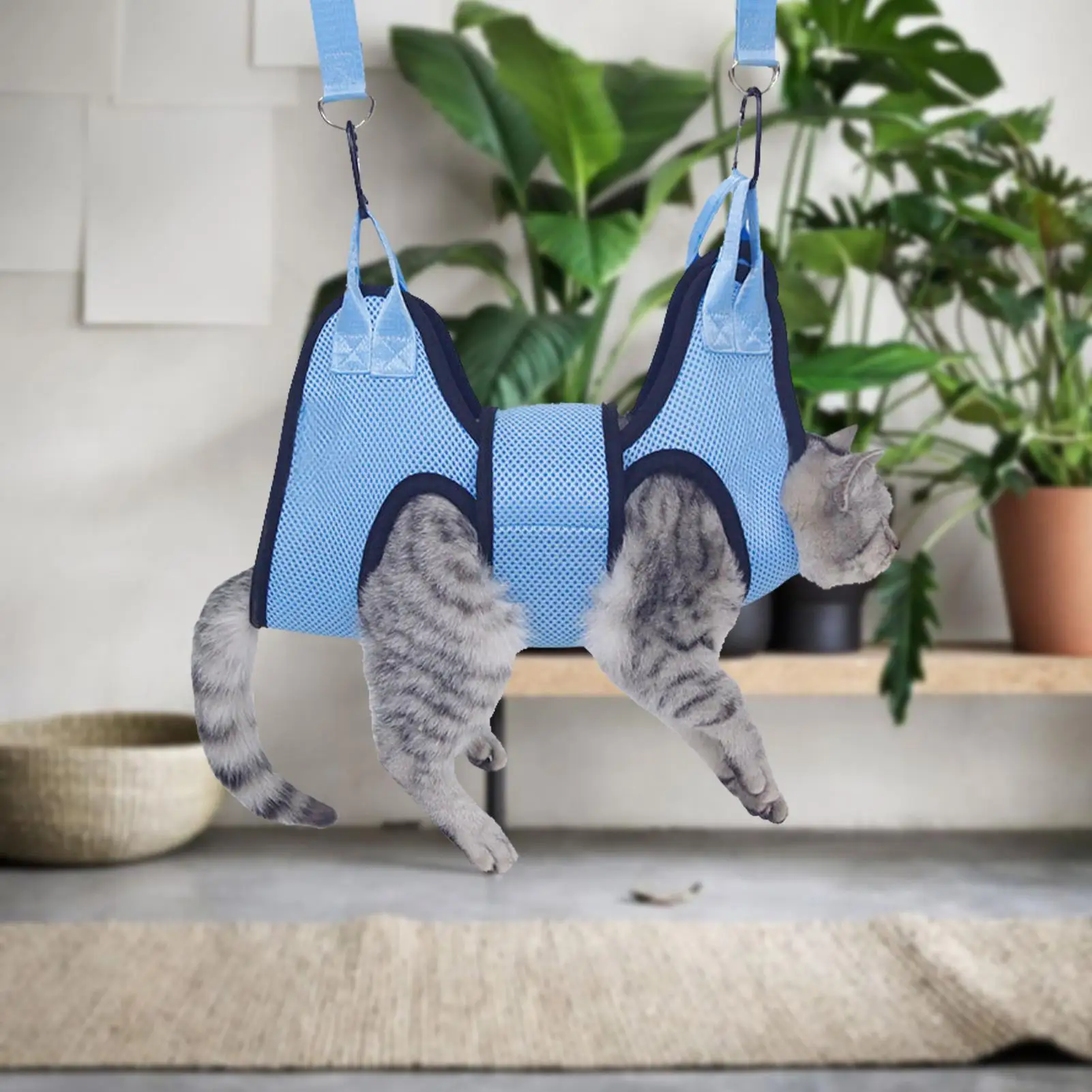 Restraint Holder Cat Harness Breathable Nail Trimming Hammock Dog Grooming Helper With Security Strap For Pet_voghion.com