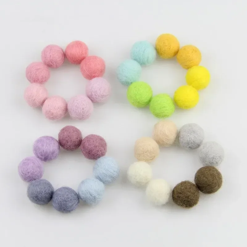 10pcs 15MM/20MM Wool Felt Ball Garland Party Decor Wedding Decorations Kids Toys Fun Home Decor DIY Sewing Craft Christmas Gifts