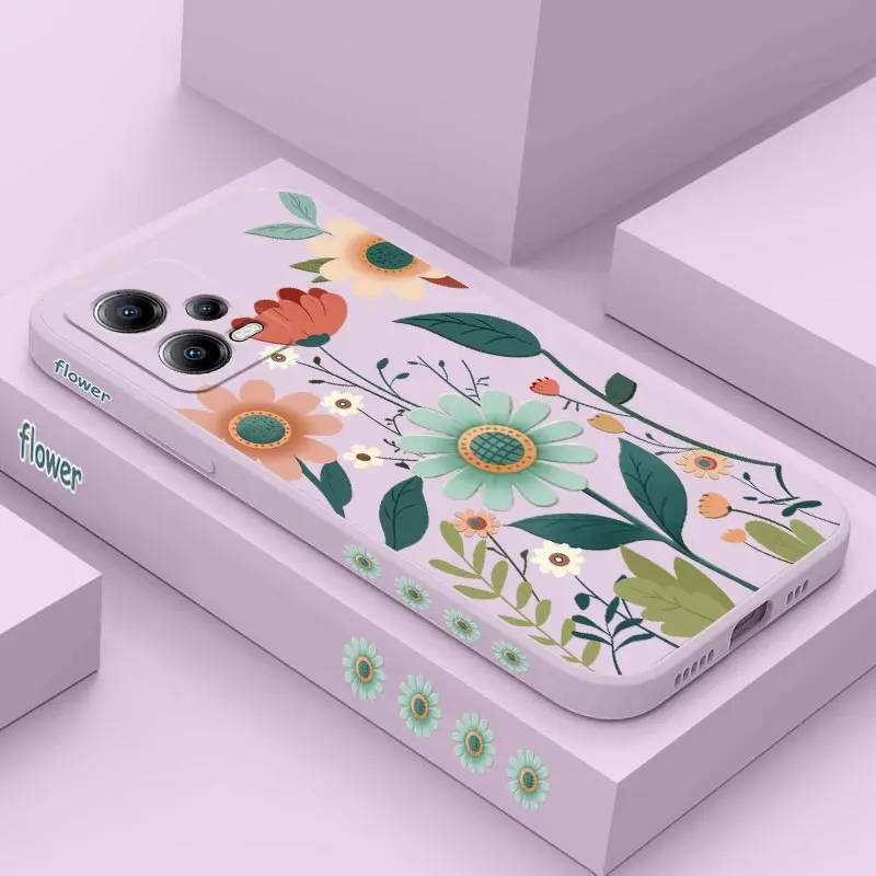 Gorgeous Flower Silicone Phone Case Cover