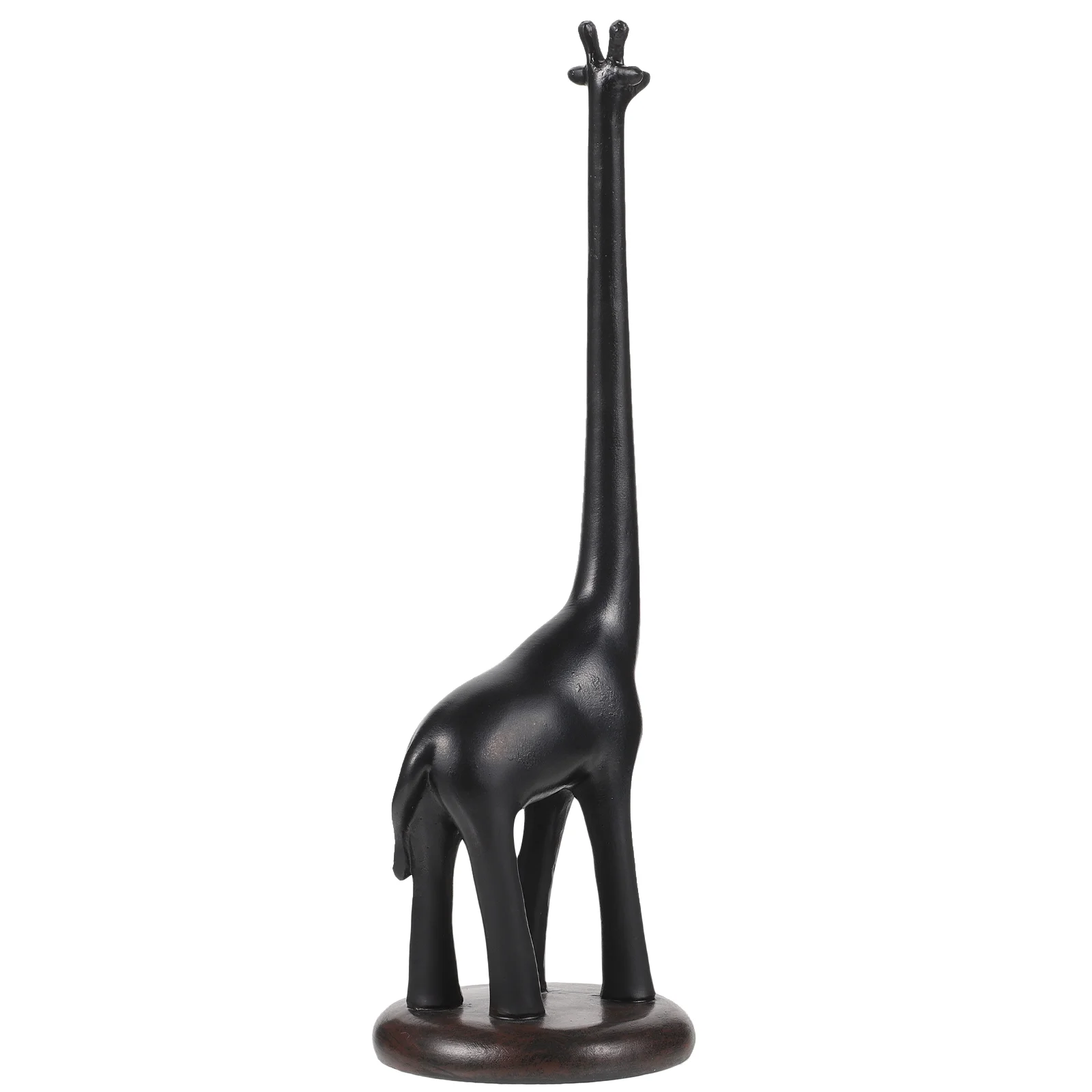 

Giraffe Paper Towel Holder Vertical Rack Standing Coat Hanger Adorable Desktop Synthetic Resin Tissue Countertop
