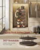 SONGMICSHOME 7-Tier Rotating Shoe Rack Tower Shoe Closet Organizer 28-35 Pairs for Entryway Living Room Shoe Shelf Storage 6