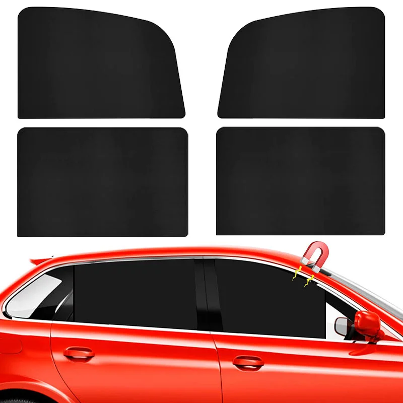 

Magnetic Car Sunshade Front Rear Window Sun Shield UV Protection Curtain Car Sunshade Protector Window Film Heat Insulation Cove