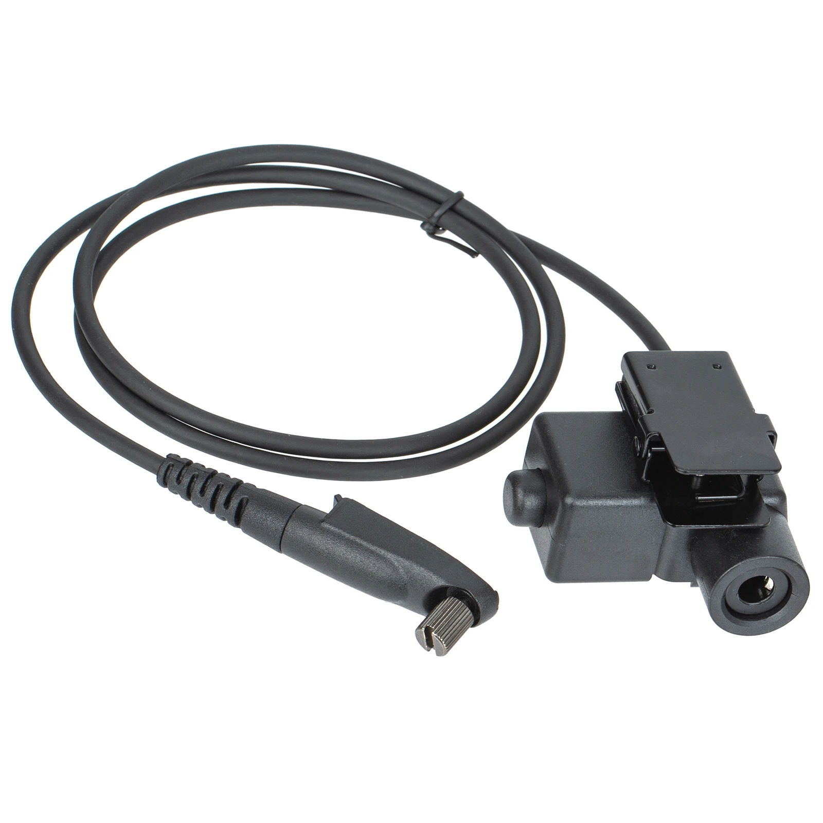 brown HD03 Tactical Bowman Elite II Headset Microphone with U94 PTT Adapter for GP-328 PLUS walkie talkie Radio