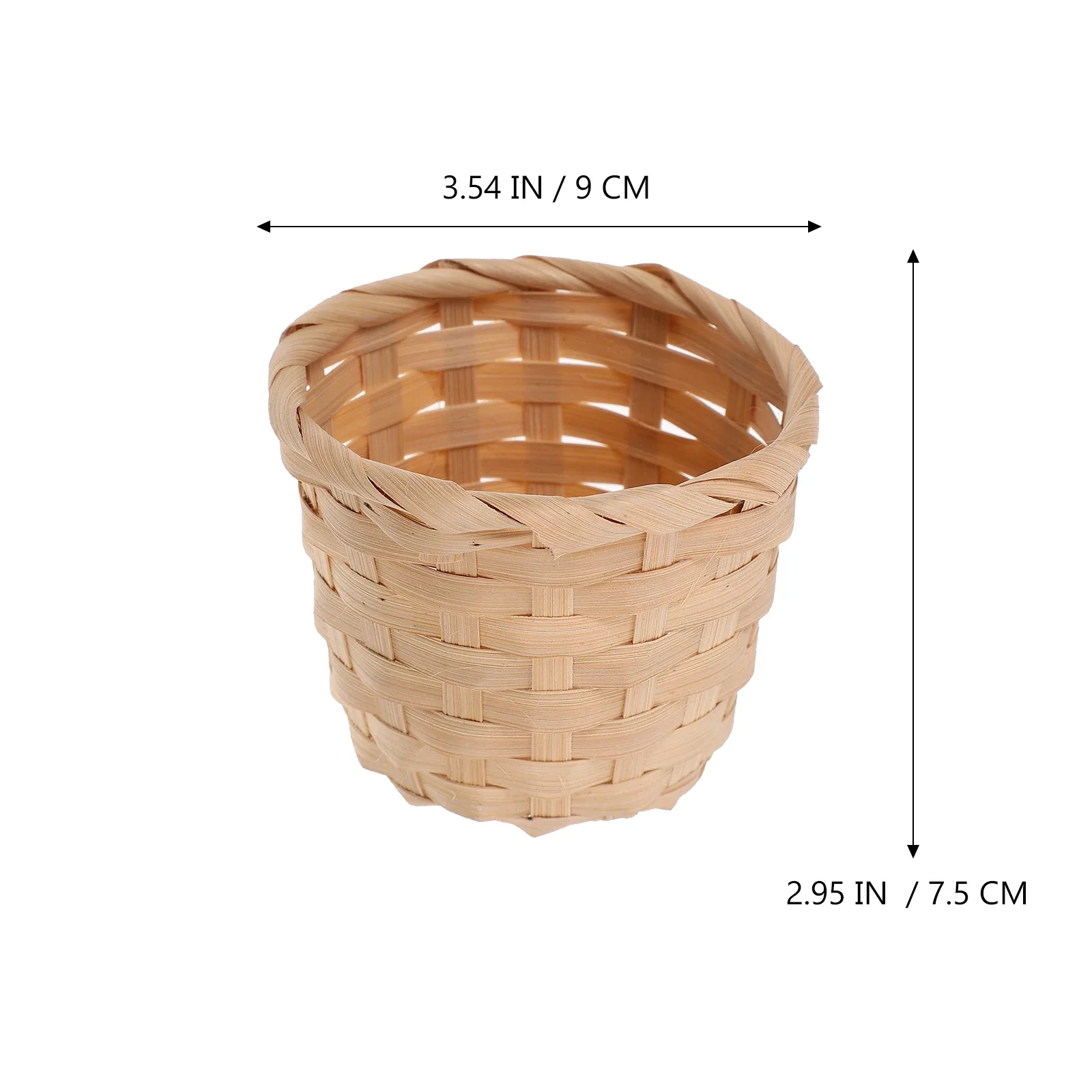 Basket Baskets Mini Woven Storage Wicker Flower Crafts Tiny Rattan Easter Picnic Miniature Holder Decor Gift Artificial Pot Desk 3