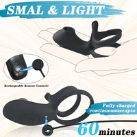 Männliches Sexspielzeug Fernbedienung Vibrator Cockring Penisring für Männer Verzögerung der Ejakulation Penisring Analstimulator Erwachsene Produkte 4