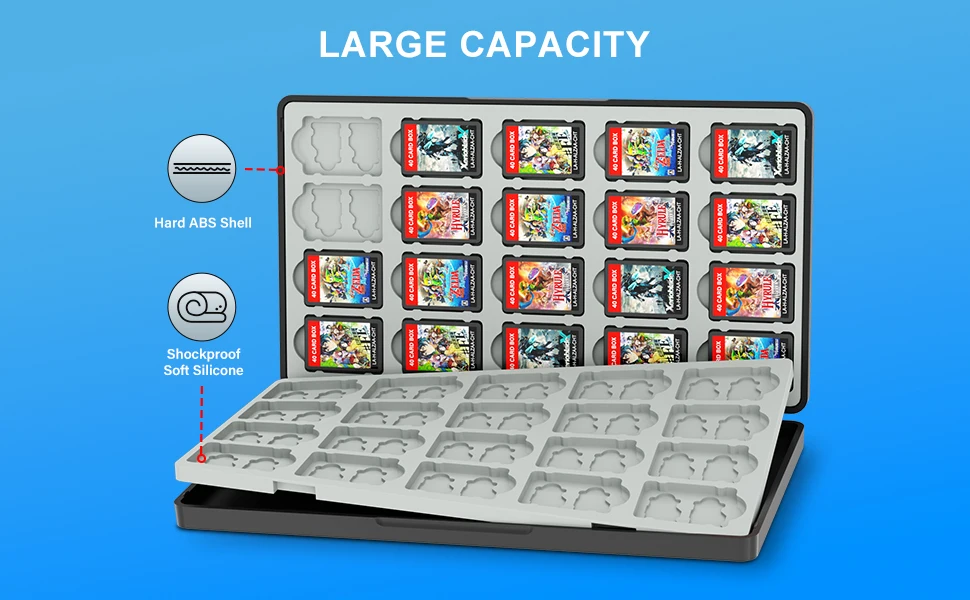 Custodia per schede di gioco nintendo switch oled e lite 40 slot_voghion.com