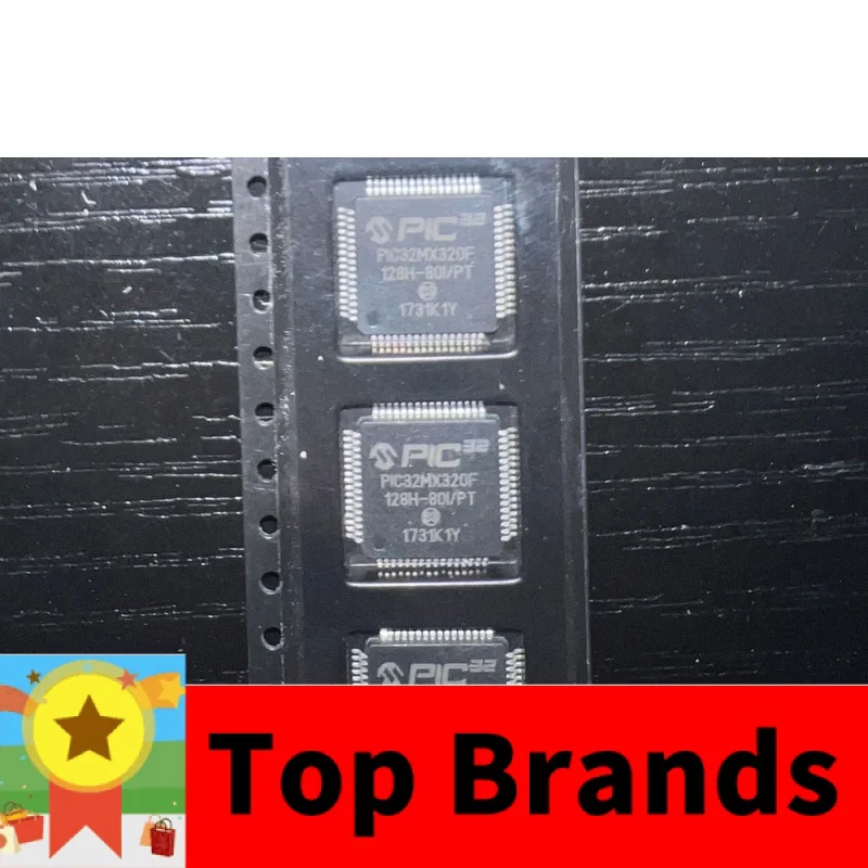 

5pcs/lot PIC32MX320F PIC32MX320F128H PIC32MX320F128H-80 PC32MX320F128H-80I/PT TQFP64 NEW Original free shipping IC chipset Origi
