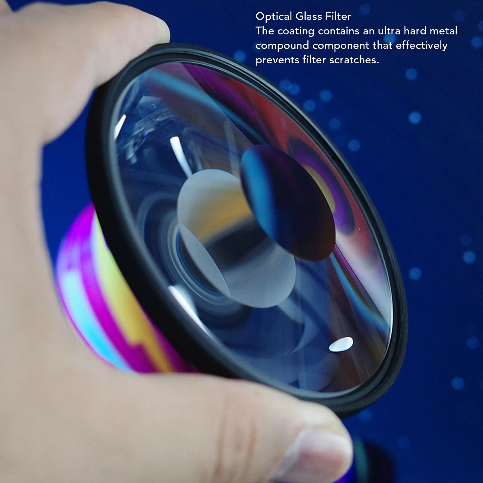 Optical Glass Lens Distortion Effect Filter - Oil, Scratch, and Rain Resistant