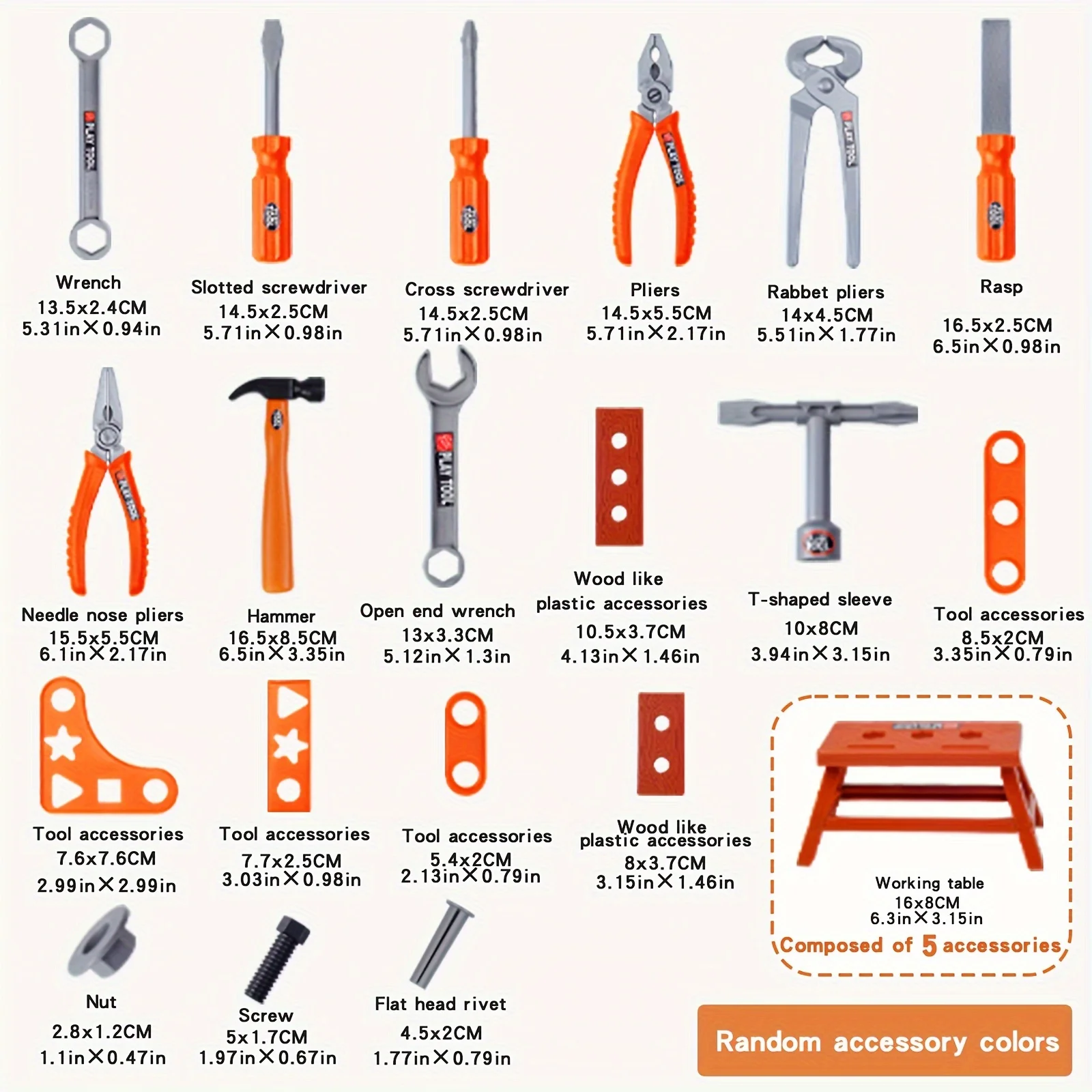 어린이 도구 수리 세트, 망치, 드라이버, 톱, 다기능 수리 시뮬레이션 도구 테이블, 소년의 놀이 집 선물 장난감