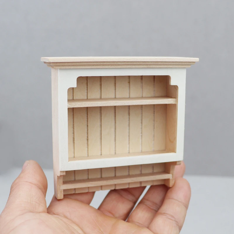 Petite Vitrine Murale En Bois Et Verre – 5 étagères – Pour Miniatures Et Collection