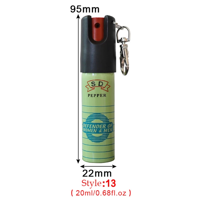 20ml Pepper Spray for Women Safety Protective Spray Easy Carry Self-defense Small Canister Protection Chili Water（16style） wu-13