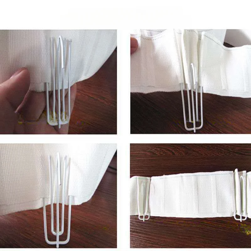 Description Picture 6 of item30PCS stainless steel curtain hooks painted cloth forks adjustable large pointed hooks curtain hardware accessories