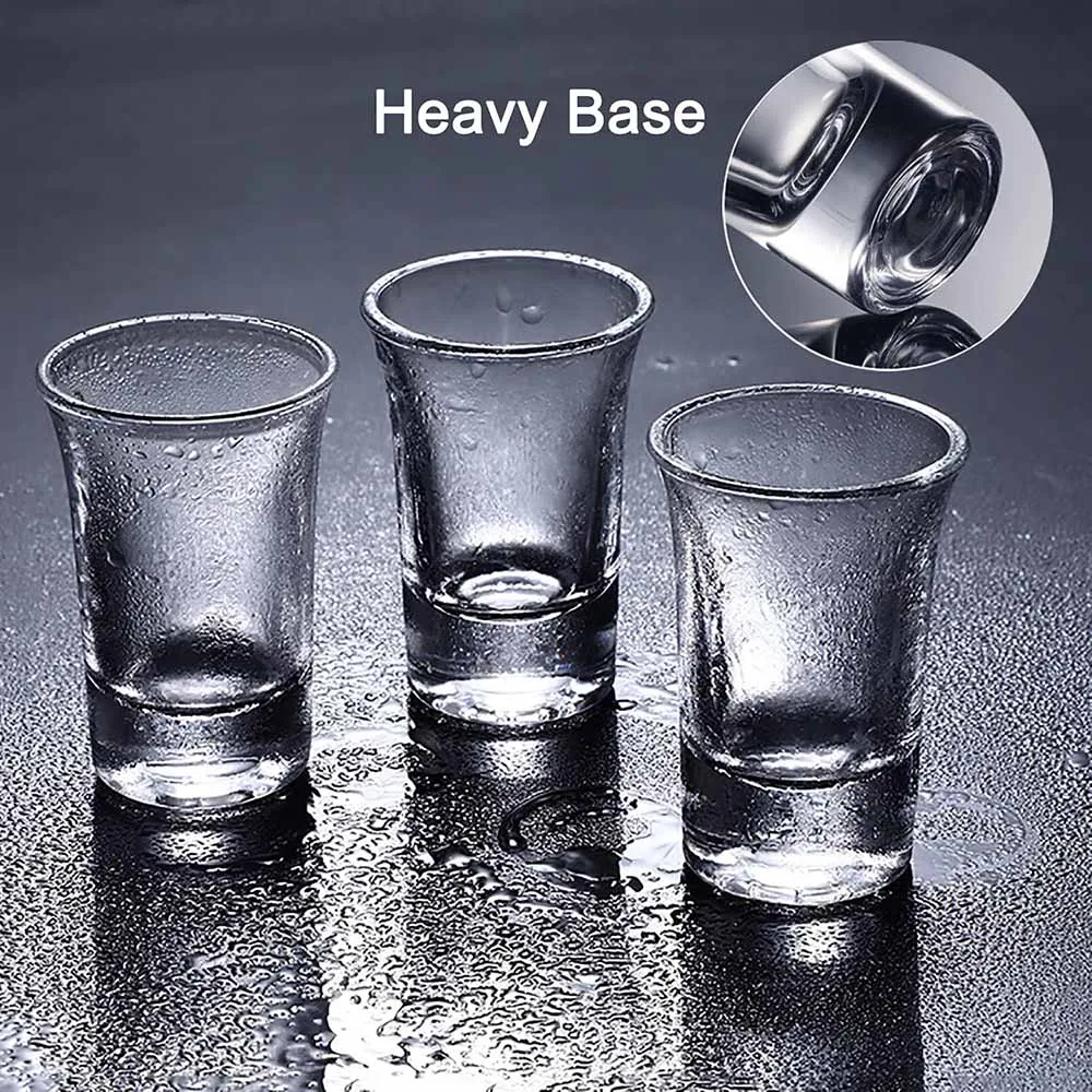 Shot Glass,1.5 Ounce Clear Shot Round Shot Glasses Small Glass Shot Cups for Vodka, Whiskey, Tequila, Espresso, Liquor 2