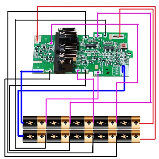 Doscing의 고품질 리튬 이온 배터리와 PCB BMS로 DIY 배터리 조립 가능