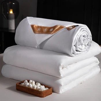 silk quilt Queen King size twin Hand-made Silk quilts Comforter Filled With 100% Premium Long Strand Silk Floss for all seasons 1