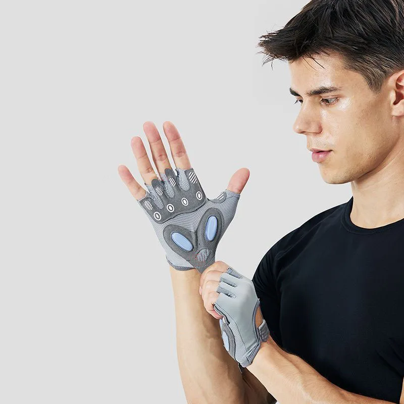 1 Pair Soft Half Fingers Sports Fitness Gloves, Non-slip And Durable, Suitable For Weightlifting, Strength Training, Fitness 6